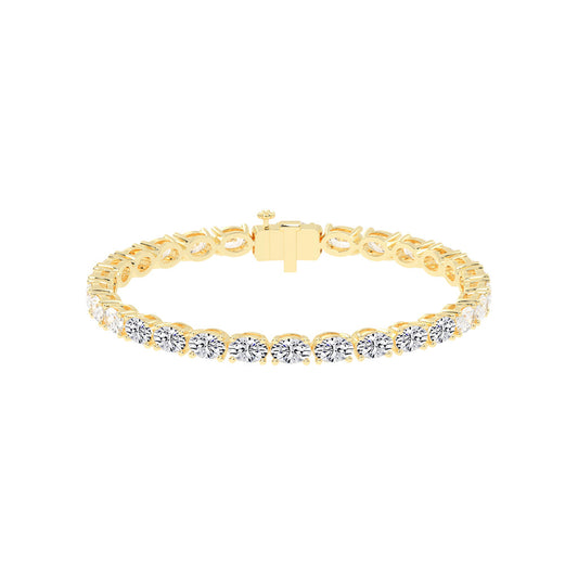 Avari Shared Setting Oval Cut Tennis Lab Diamond Bracelet