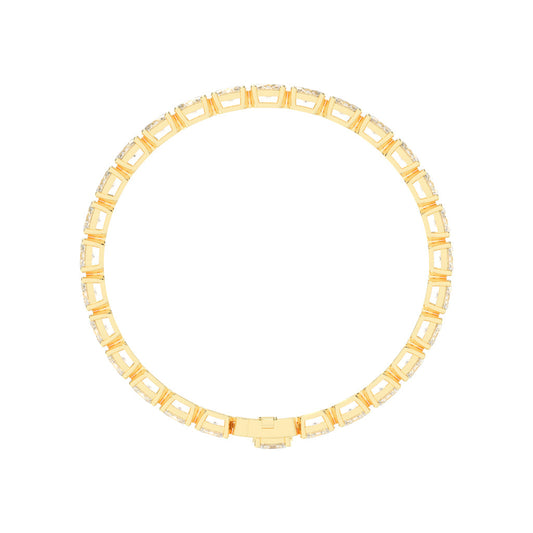 Avari Shared Setting Oval Cut Tennis Lab Diamond Bracelet
