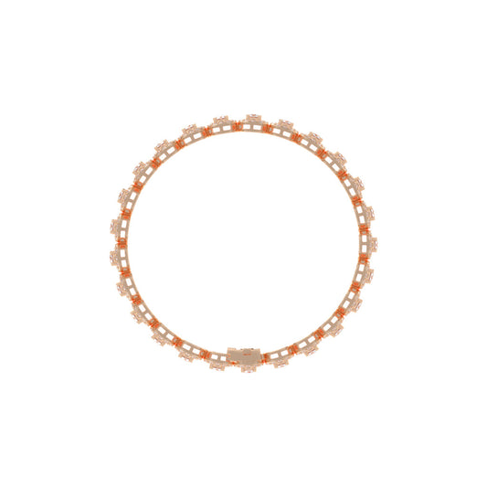Marisca Bezel Round Cut Tennis Lab Diamond Bracelet