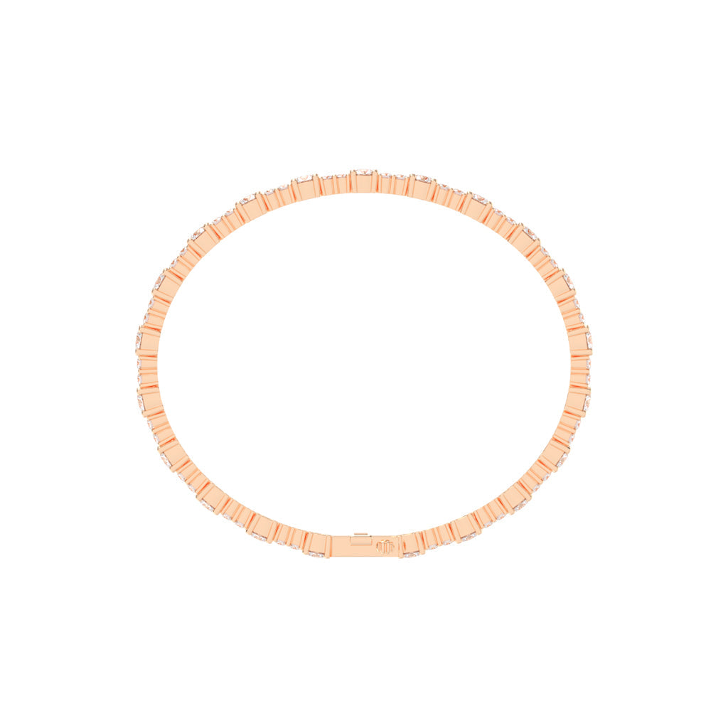 Fionna Round Cut Tennis Lab Diamond Bracelet