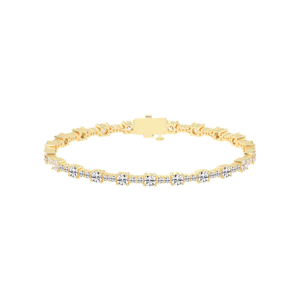 Fionna Round Cut Tennis Lab Diamond Bracelet