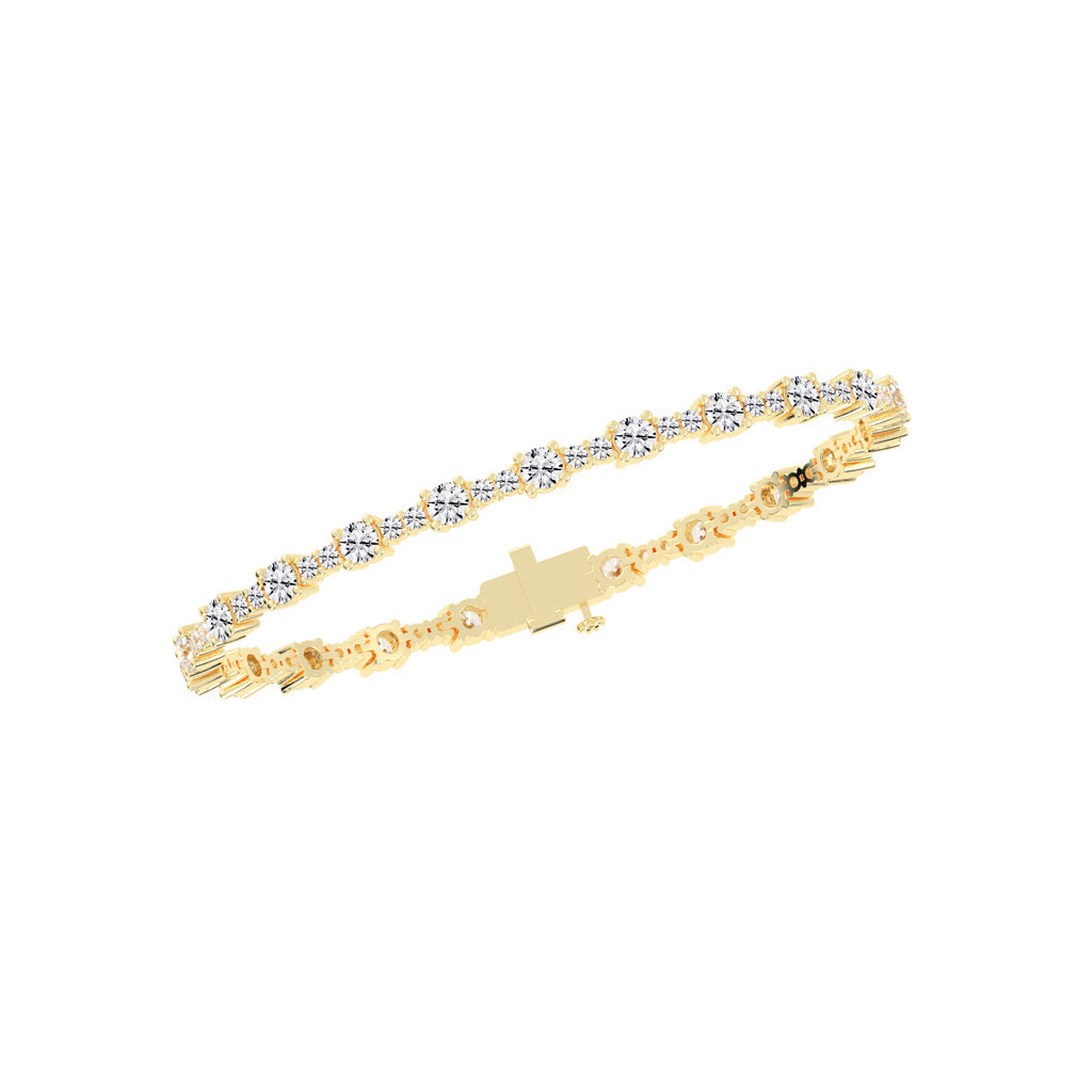 Fionna Round Cut Tennis Lab Diamond Bracelet
