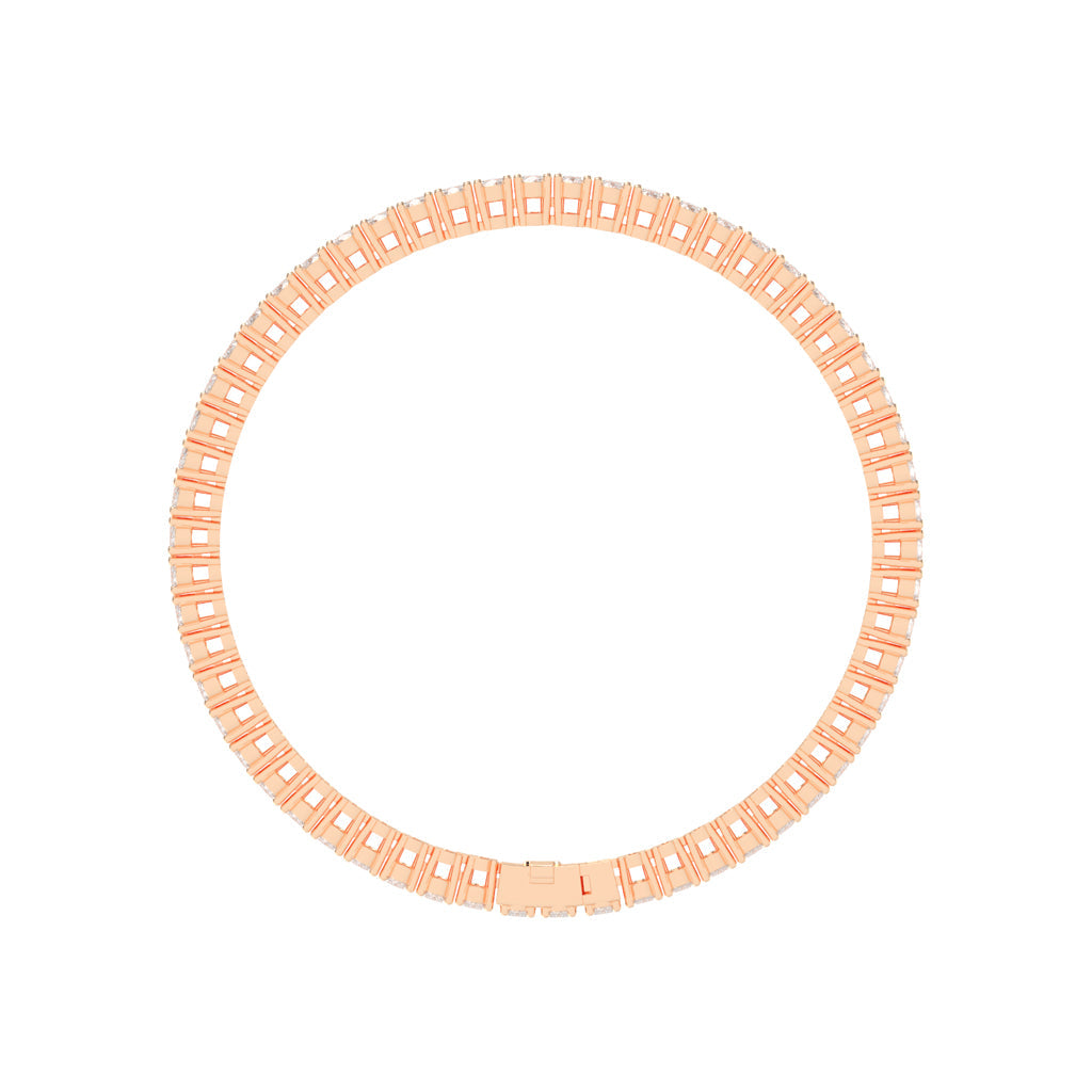 Lysandra Oval Cut Tennis Lab Diamond Bracelet
