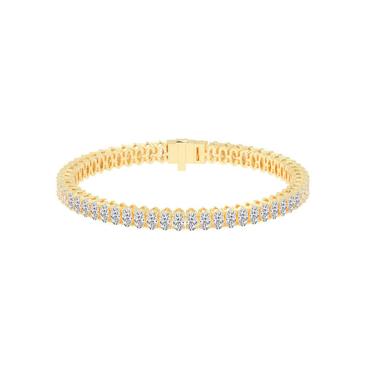 Lysandra Oval Cut Tennis Lab Diamond Bracelet