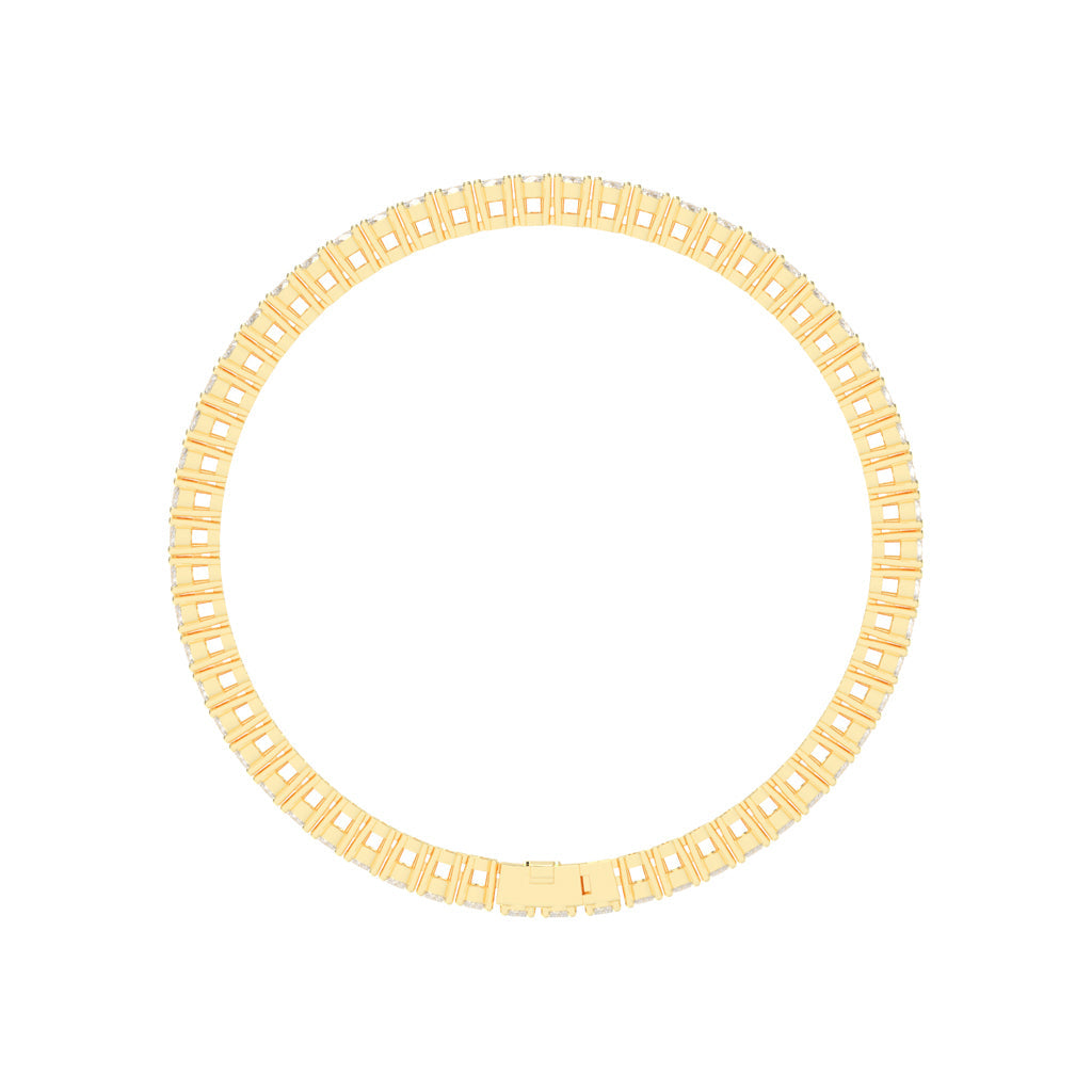 Lysandra Oval Cut Tennis Lab Diamond Bracelet