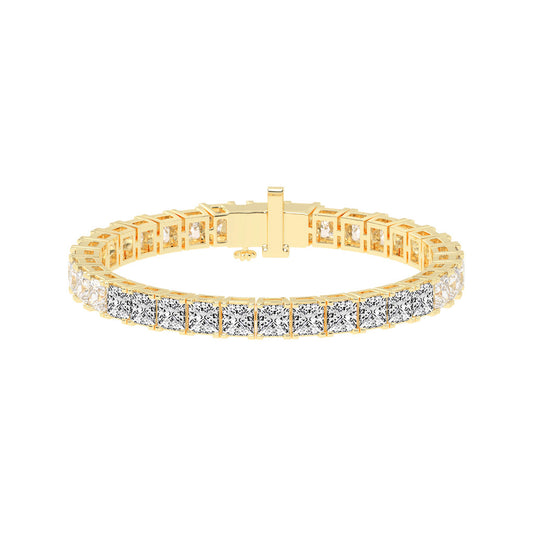 Precision Pave Square Diamond Bracelet