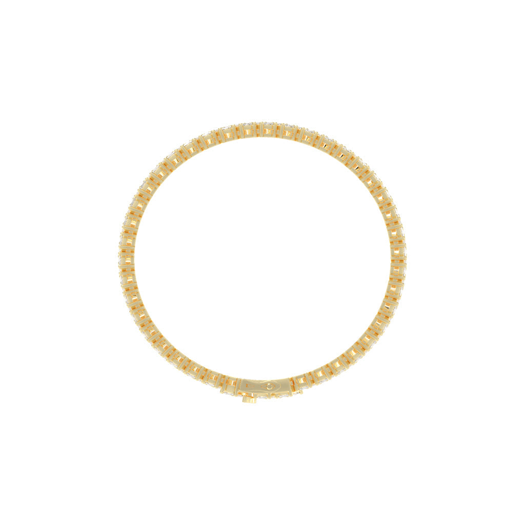 Architectural Gleam Emerald-Cut Diamond Bracelet