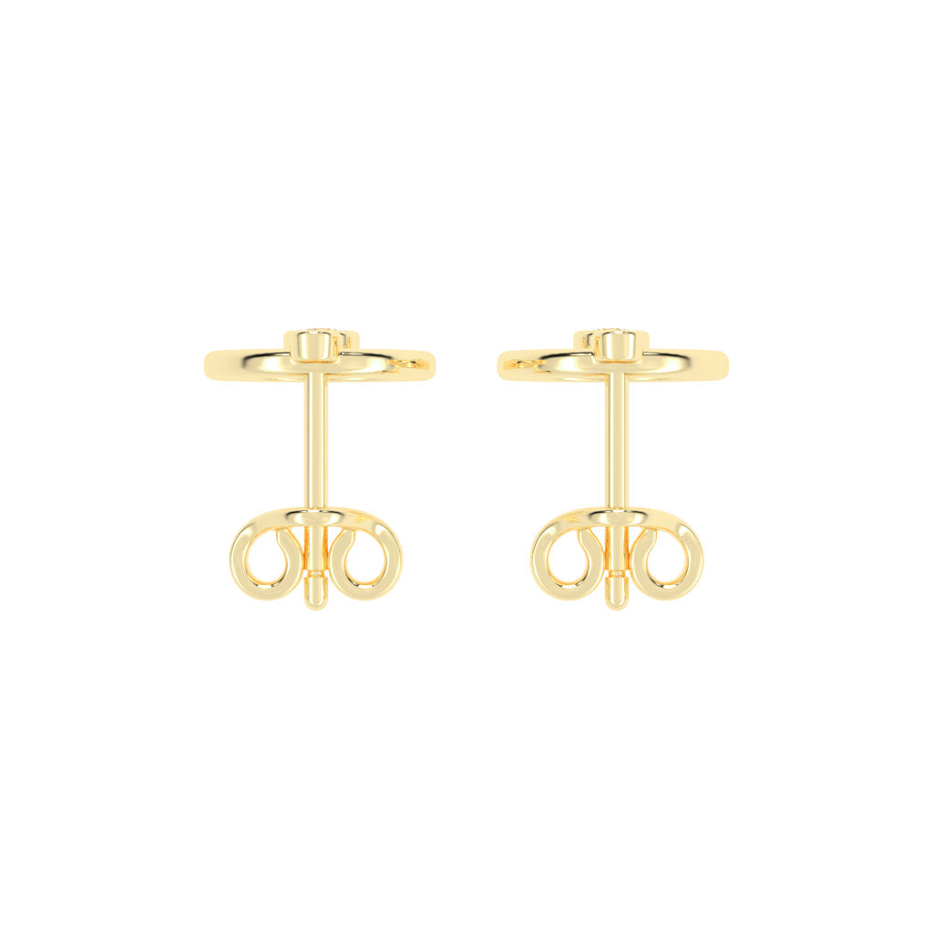 Dazzling Drop Halo Stud Earrings
