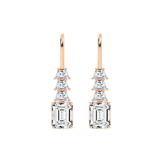 Regal Ascend Emerald Dangle Earrings