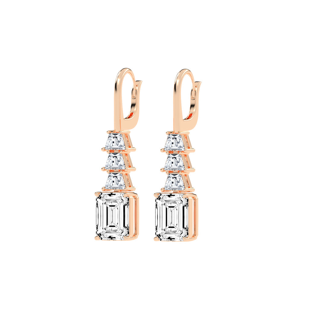 Regal Ascend Emerald Dangle Earrings
