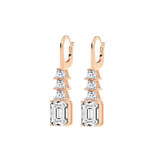 Regal Ascend Emerald Dangle Earrings