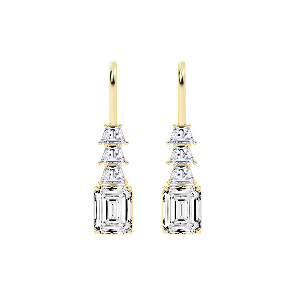 Regal Ascend Emerald Dangle Earrings