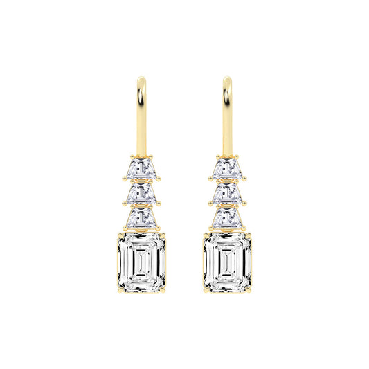 Regal Ascend Emerald Dangle Earrings