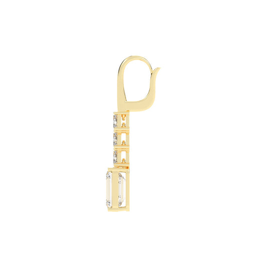 Regal Ascend Emerald Dangle Earrings