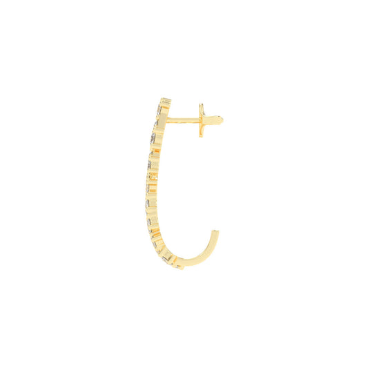 Sparkling Delta Diamond Dangle Earrings