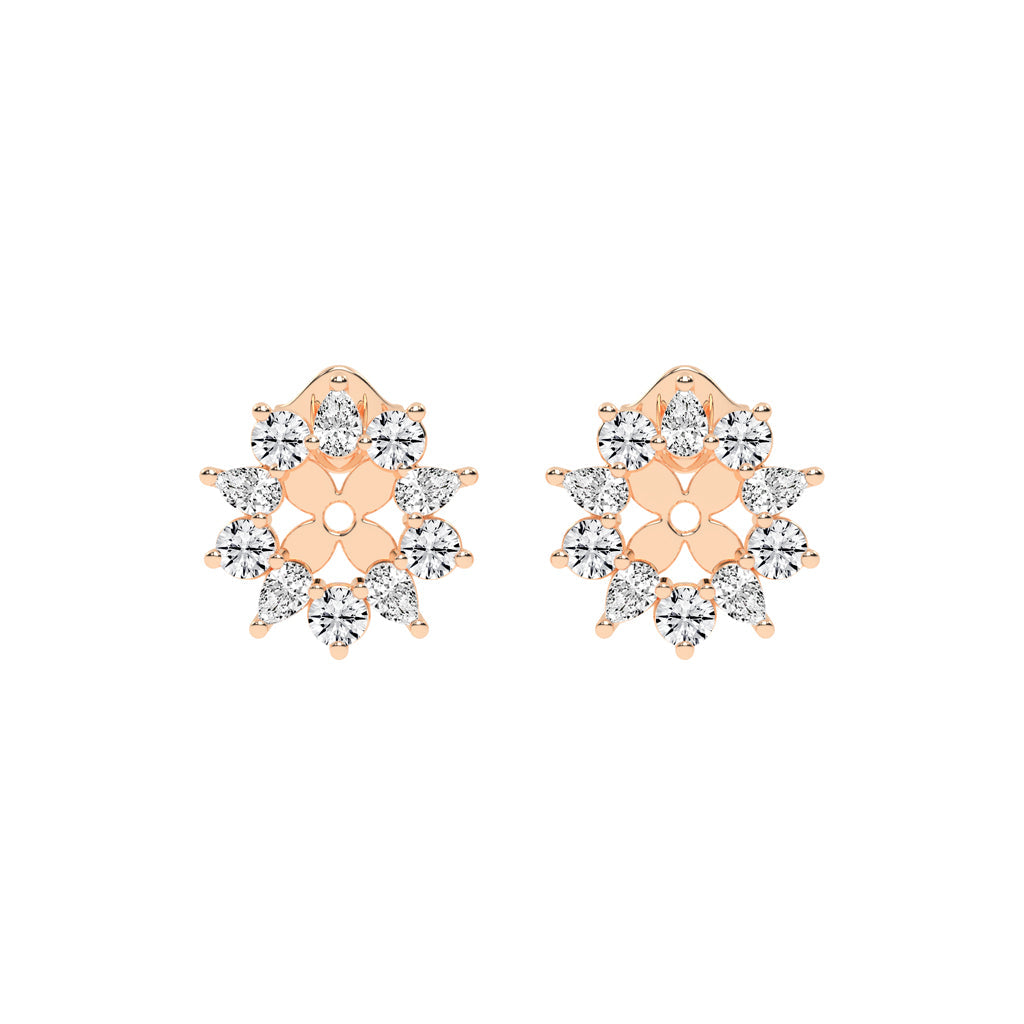Blossom Radiance Diamond Stud Earrings