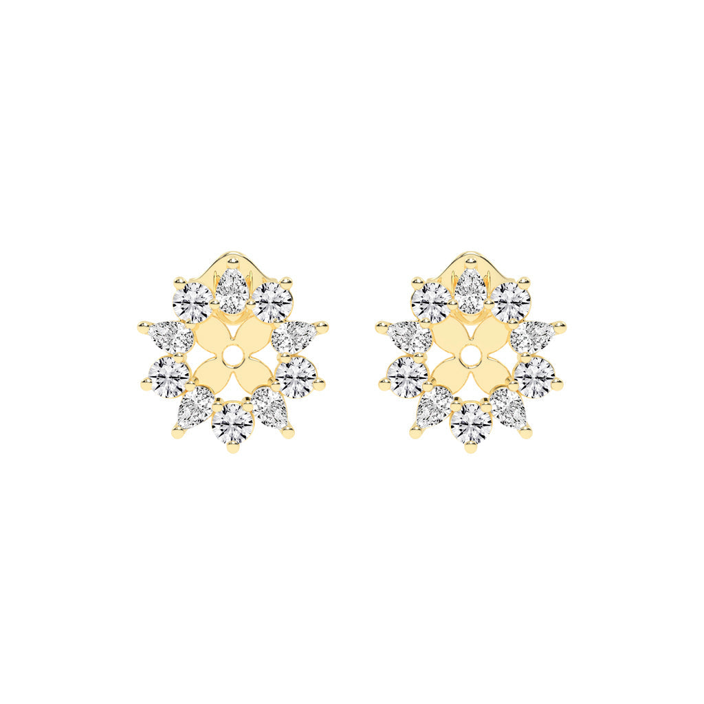 Blossom Radiance Diamond Stud Earrings