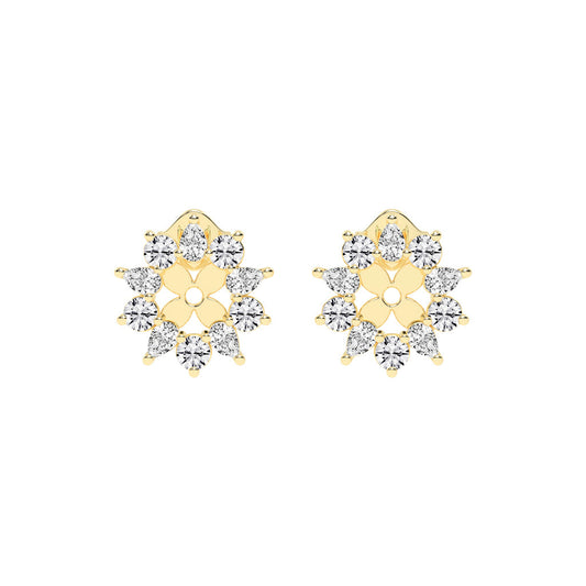 Blossom Radiance Diamond Stud Earrings
