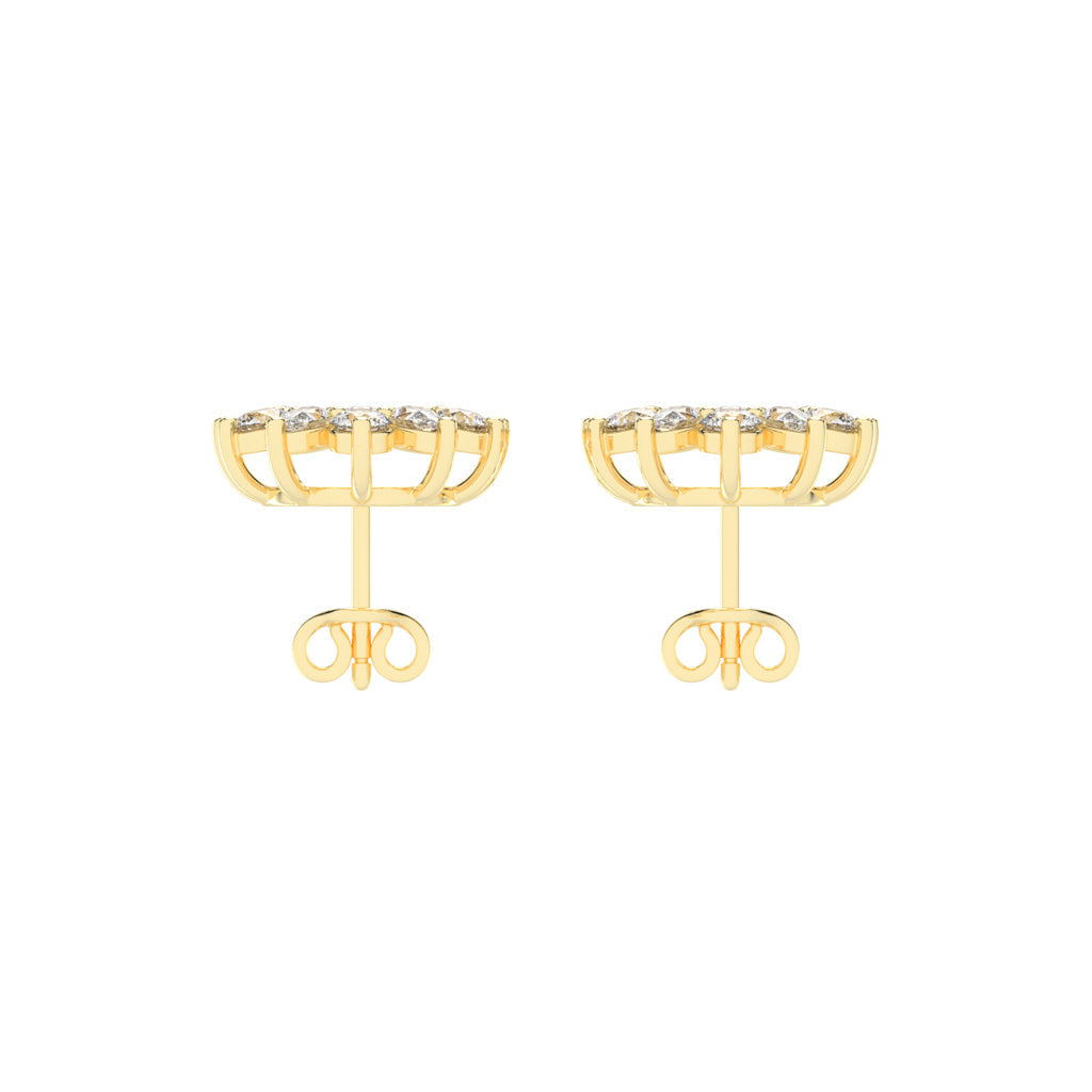Blossom Radiance Diamond Stud Earrings