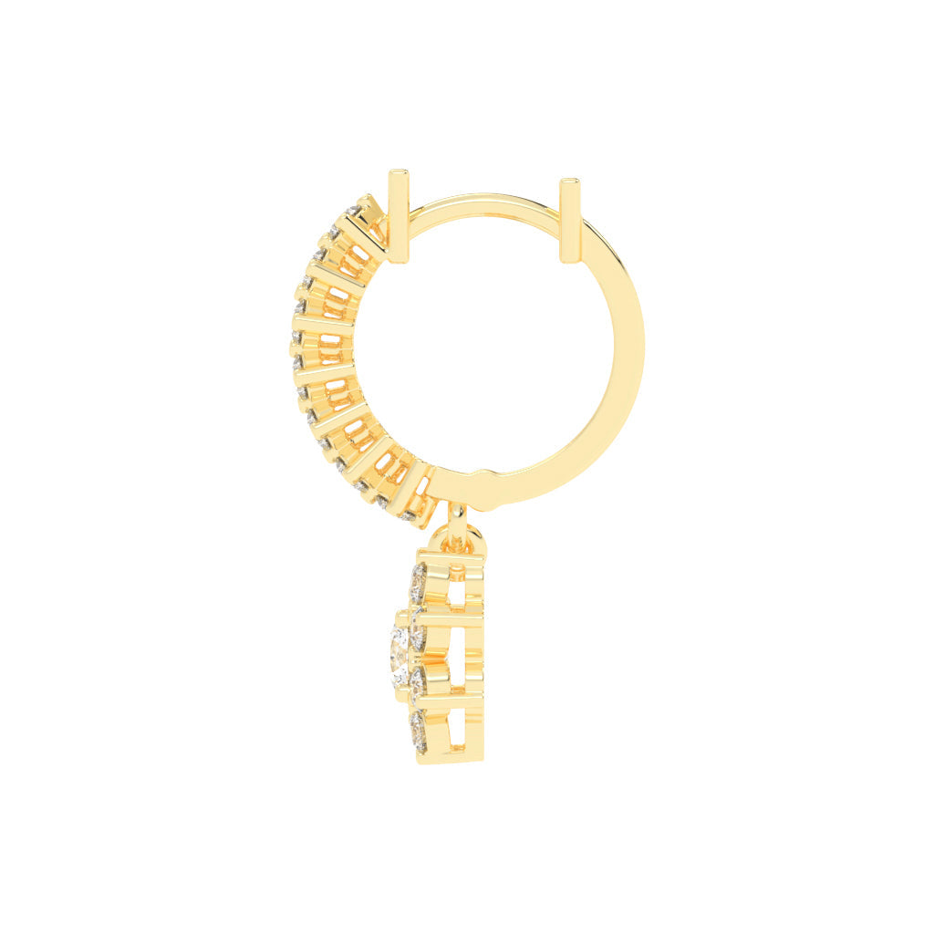 Blossom Radiant Diamond  Earrings