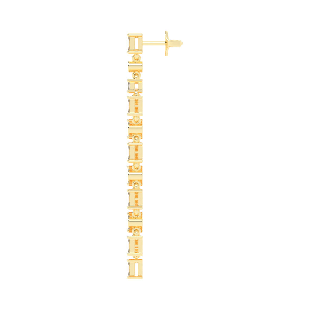 Regal Fringe Diamond Dangles Earrings