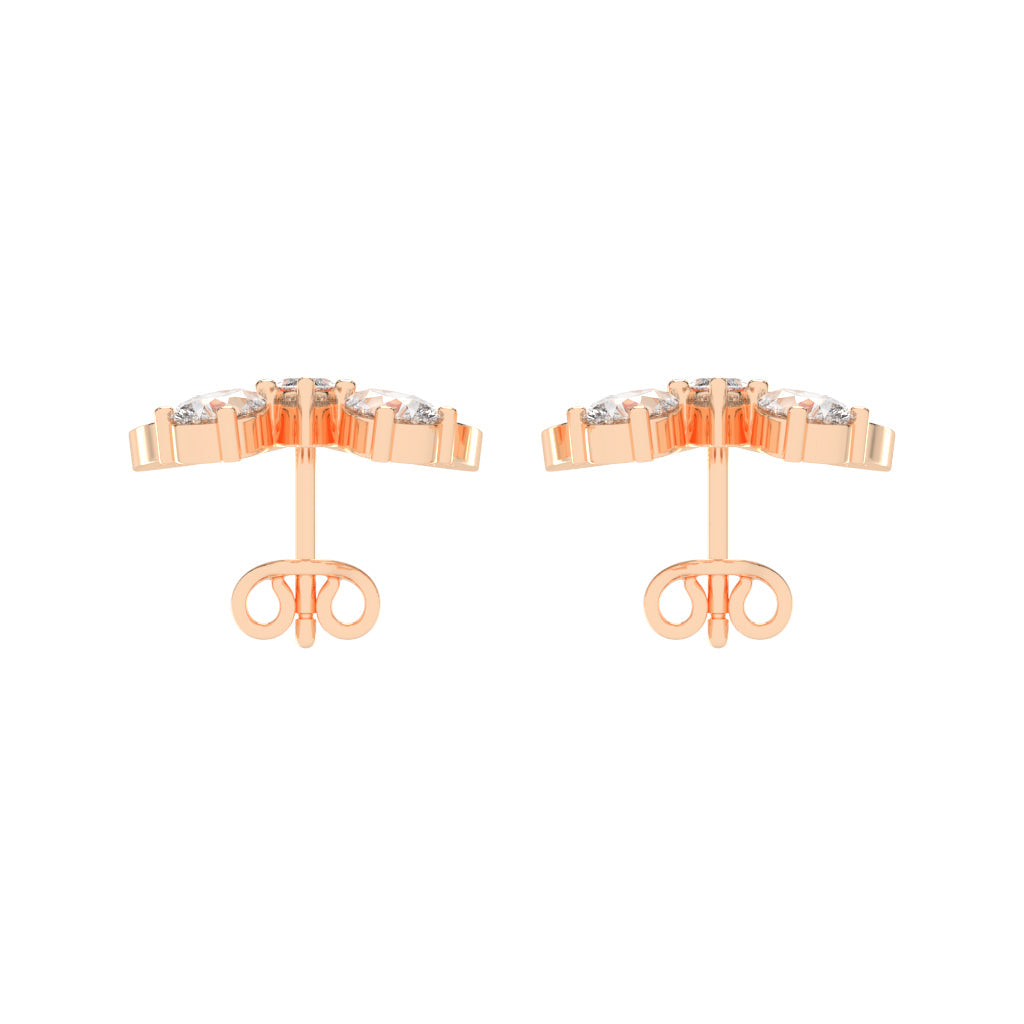 Enchanted Flutter Diamond Stud Earrings