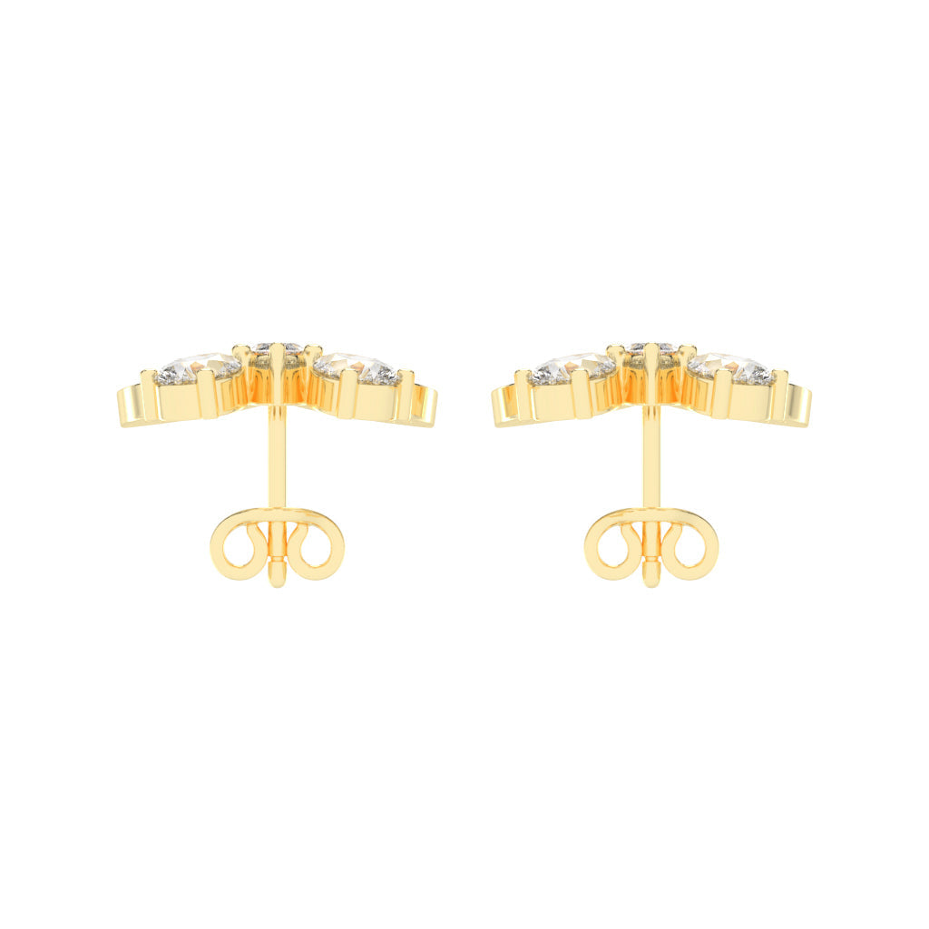 Enchanted Flutter Diamond Stud Earrings