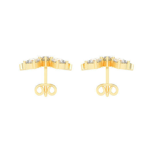 Enchanted Flutter Diamond Stud Earrings