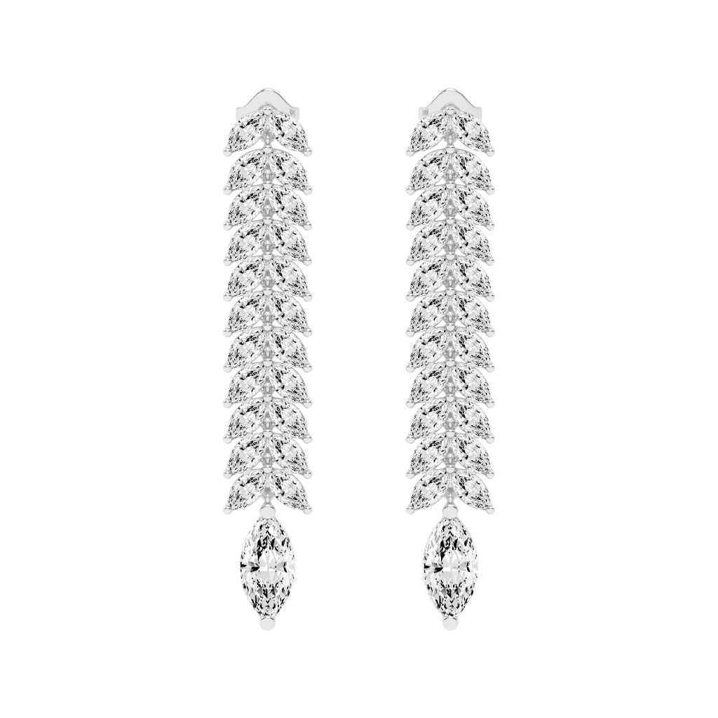 Cascading Marquise Shimmer Earrings