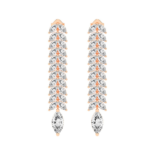 Cascading Marquise Shimmer Earrings