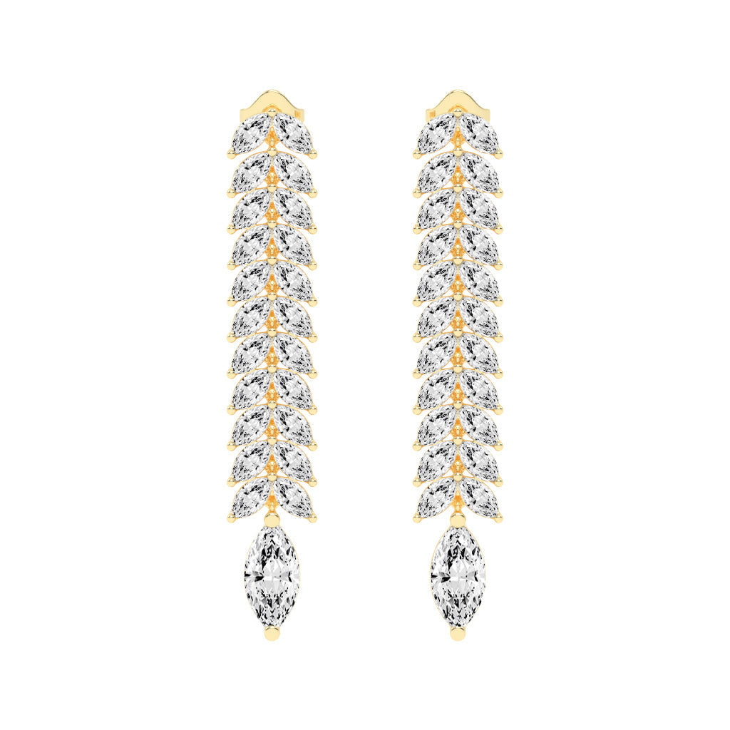 Cascading Marquise Shimmer Earrings