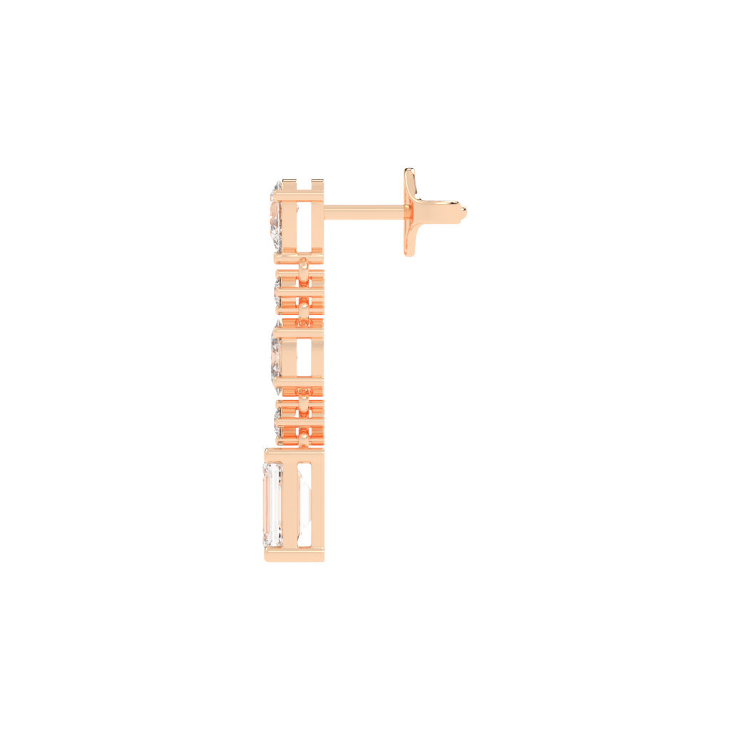 Multi-Cut Dazzle Dangler Earrings