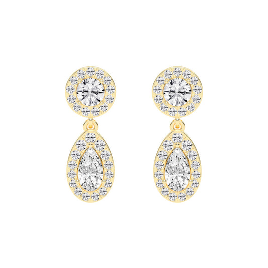 Pear Drop Dangles Earrings