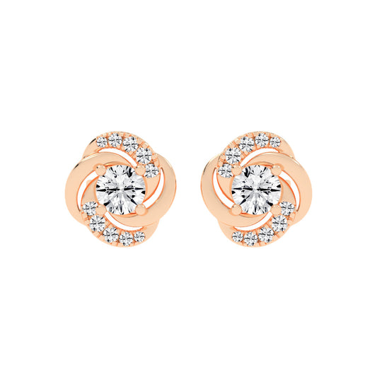 Swirl Shinelle Stud Earrings