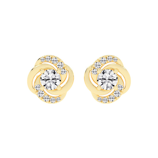 Swirl Shinelle Stud Earrings
