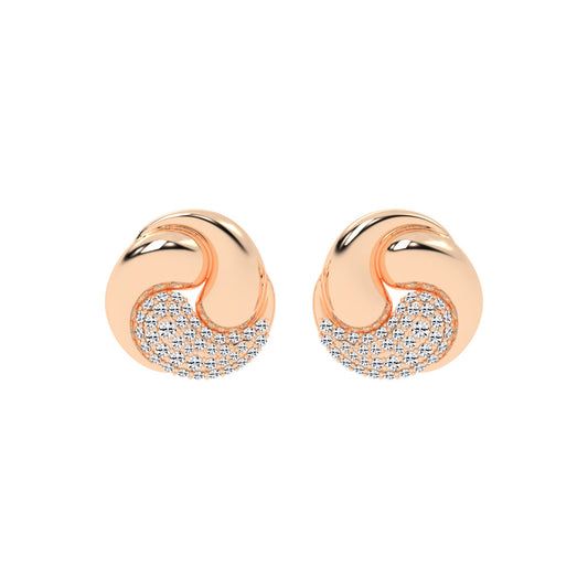 Crystaltrace Swirl Stud Earrings