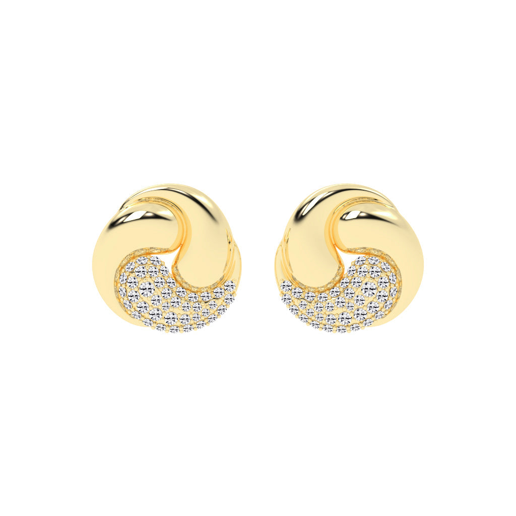 Crystaltrace Swirl Stud Earrings