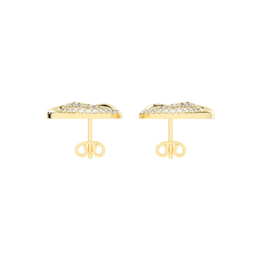 Crystaltrace Swirl Stud Earrings