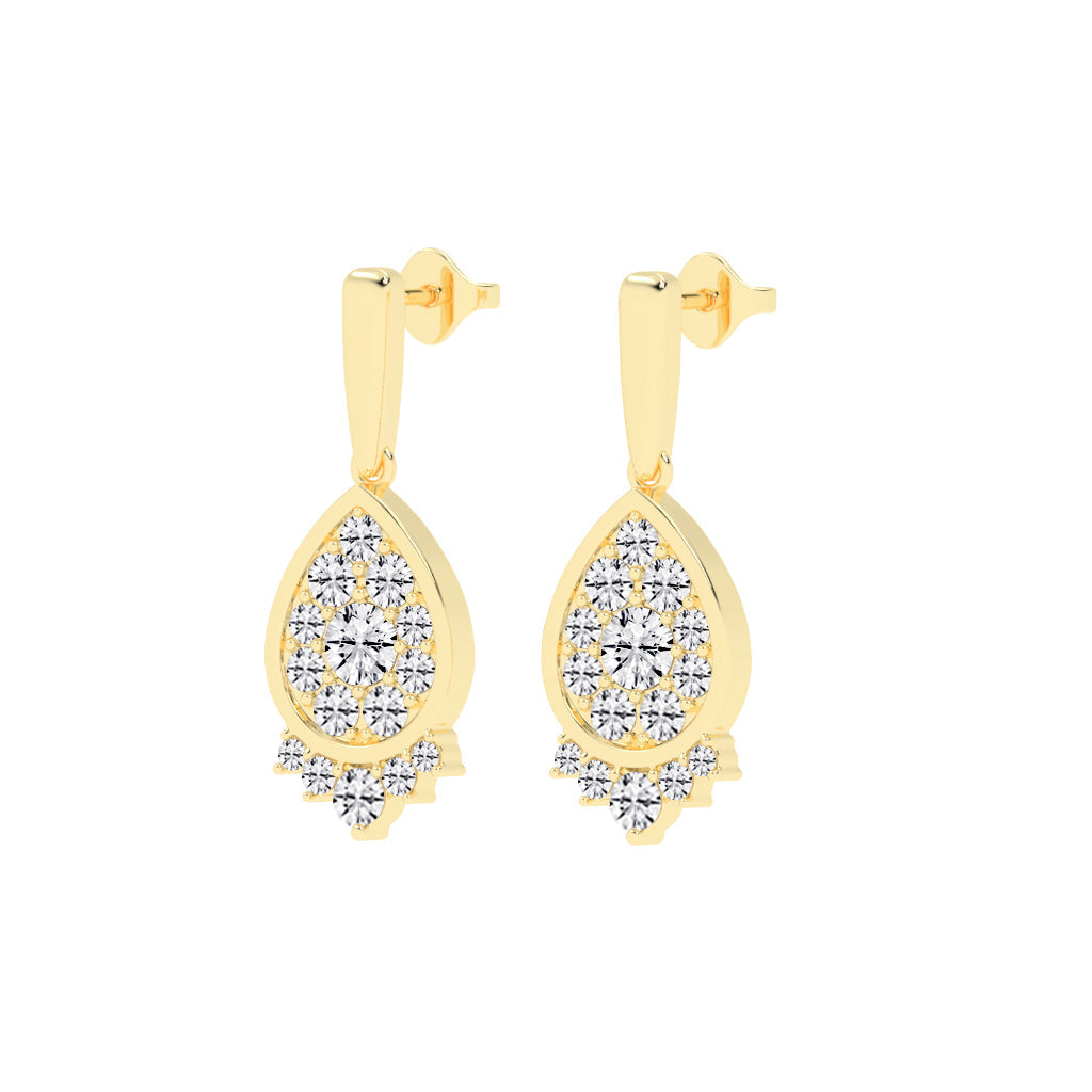 Lunara Pear Drop Earrings