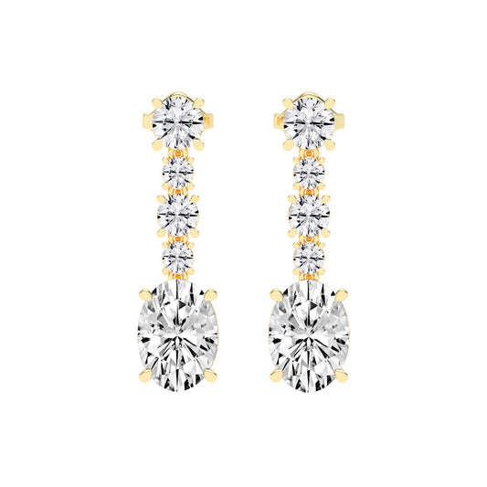 Whisper Oval Drop Earrings