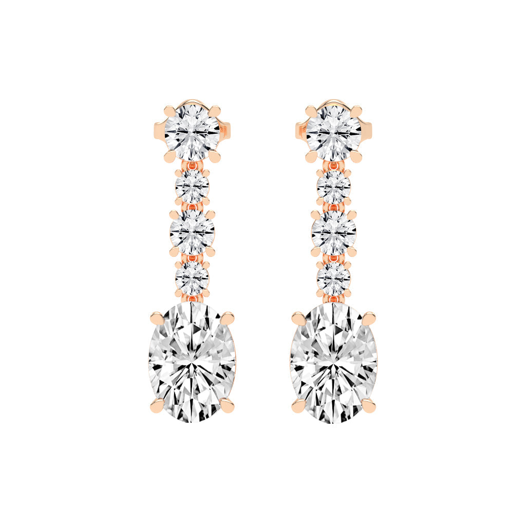 Whisper Oval Drop Earrings