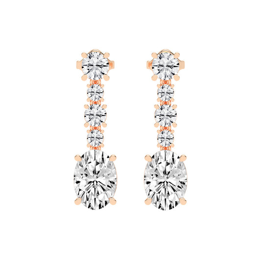 Whisper Oval Drop Earrings