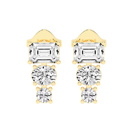 Eternal Radiance Trio Drop Earrings