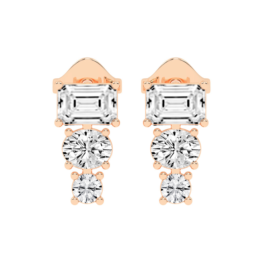 Eternal Radiance Trio Drop Earrings