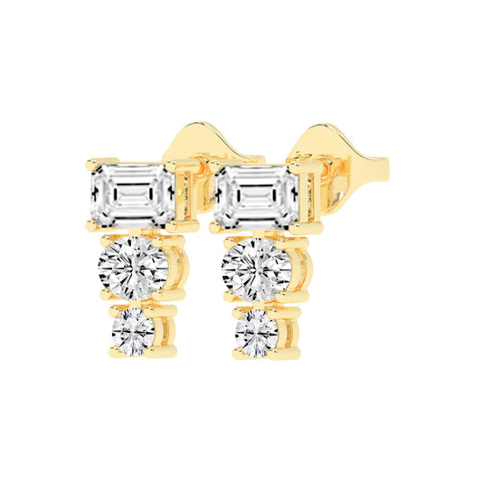 Eternal Radiance Trio Drop Earrings