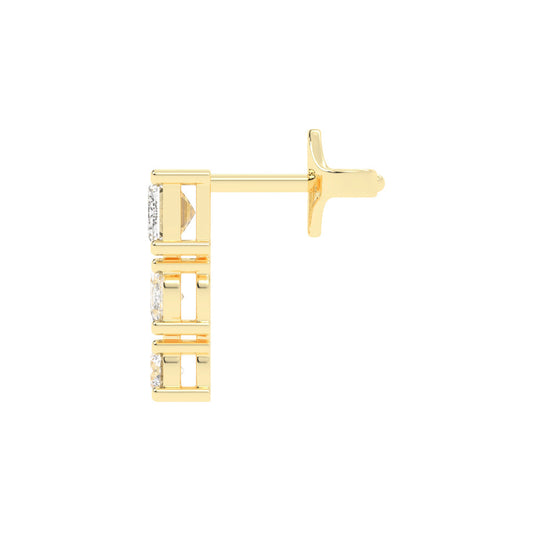 Eternal Radiance Trio Drop Earrings