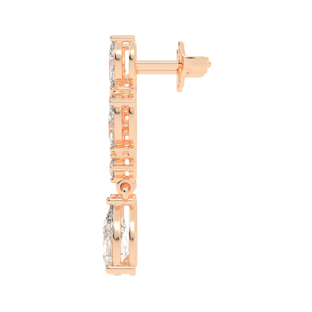 Celestia Cascade Marquise & Pear Dangles Earrings
