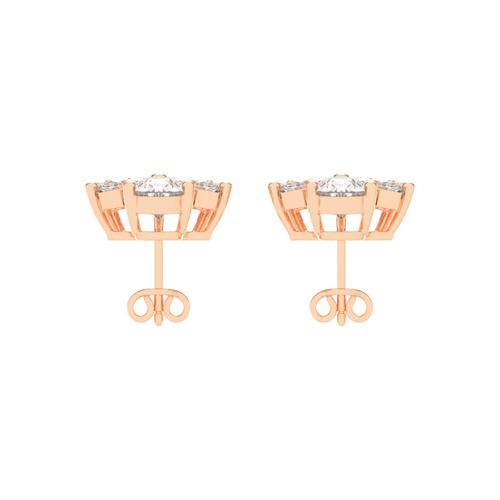 FloraLuxe Petal Cluster Studs