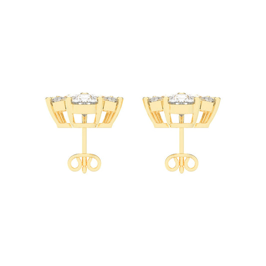 FloraLuxe Petal Cluster Studs