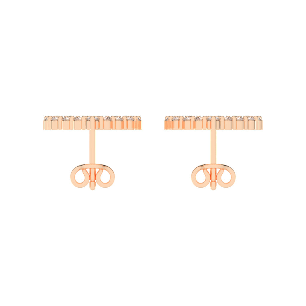 Open Heart Diamond Sparkle Studs
